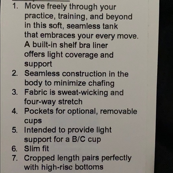 Lululemon Cropped Tank Top - Picture 3 of 3